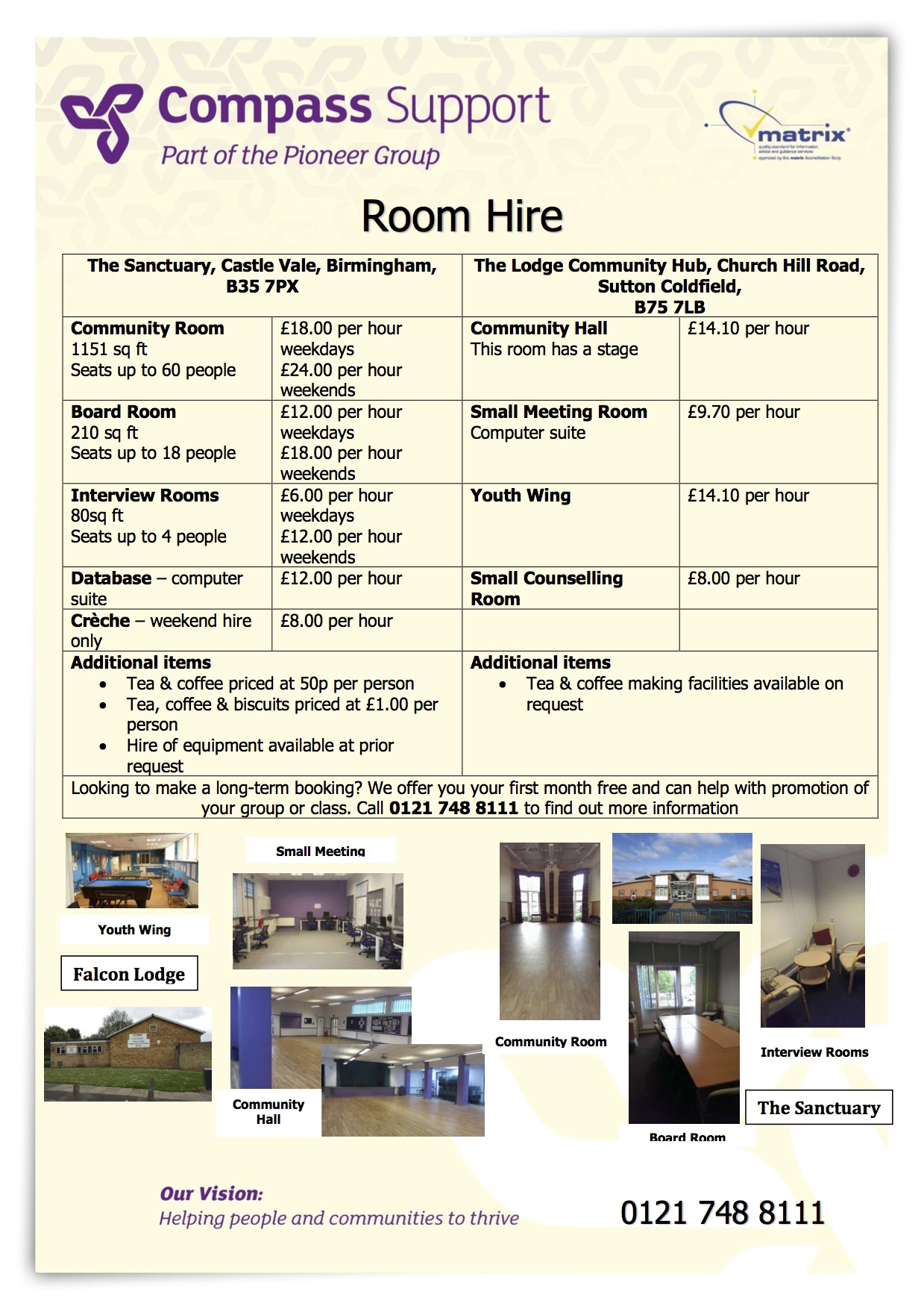 Falcon Lodge Community Hub Our Spaces What We Do Compass Support